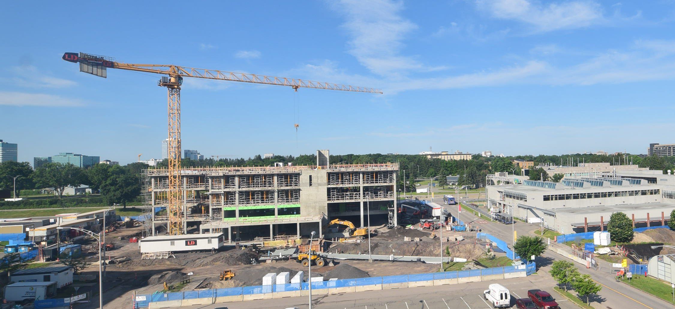 Chantier sur le campus